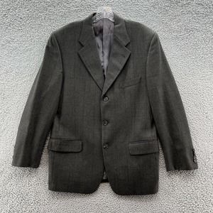 Joseph Abboud Sport Coat Men 40R Brown Wool Herringbone Tweed Classic Blazer